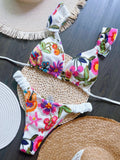 RUOTONSEPT 2024 New Sexy Handmade Embroidery Bikini Set Women's Swimsuit Triangle Swimwear Bathing Suit Brazilian Biquinis