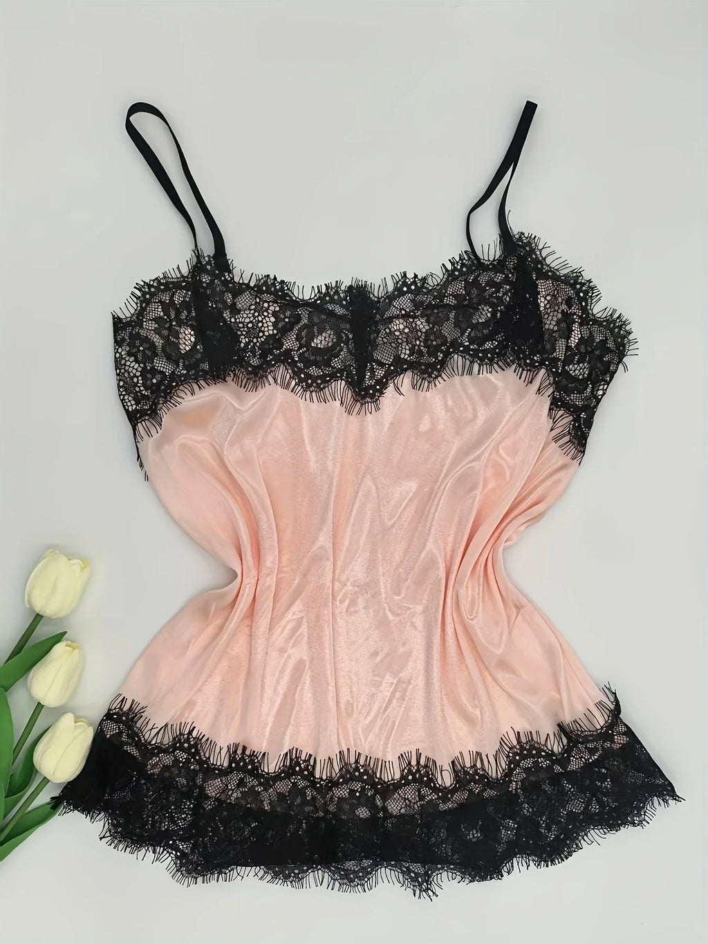 Summer Lace Silk Pajama Set Women Sleepwear Sexy Lingerie Camisole Shorts Cami Top Comfortable Casual Pijamas