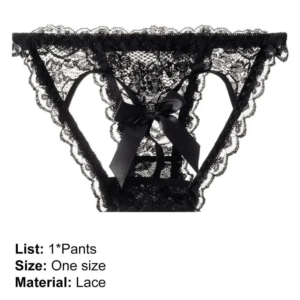 Sexy T-back Mesh Gauze Low Waist Hollow Hip G-String Briefs Women Accessory Erotic Pajamas Lace Lingerie Sex Thongs Babydoll