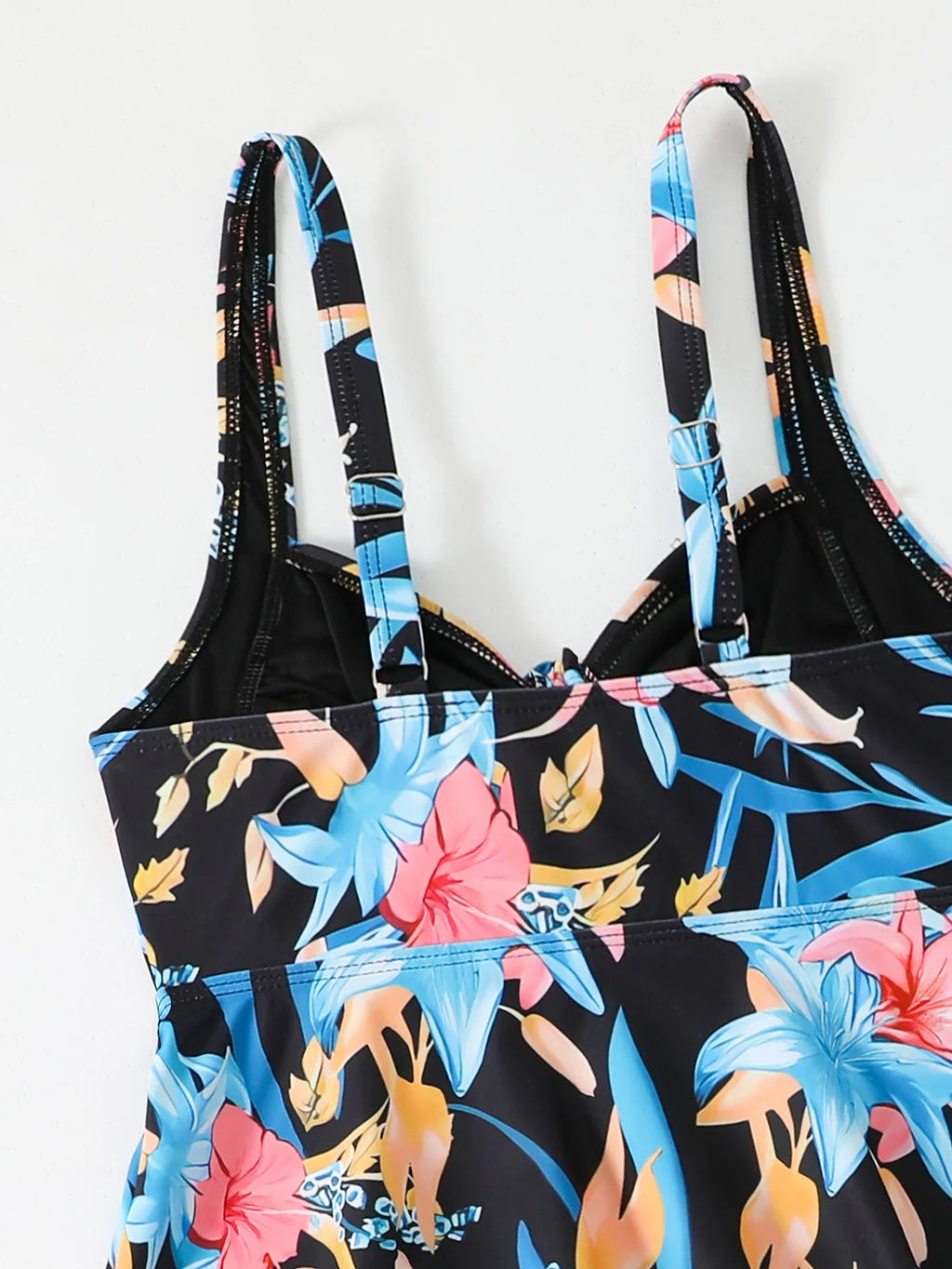 Printed Tankini Set 2026 Padded Floral Swimsuit Women Strappy Swimwear Female Beach Dress Bathers Bathing Swimming Swim Suit XL