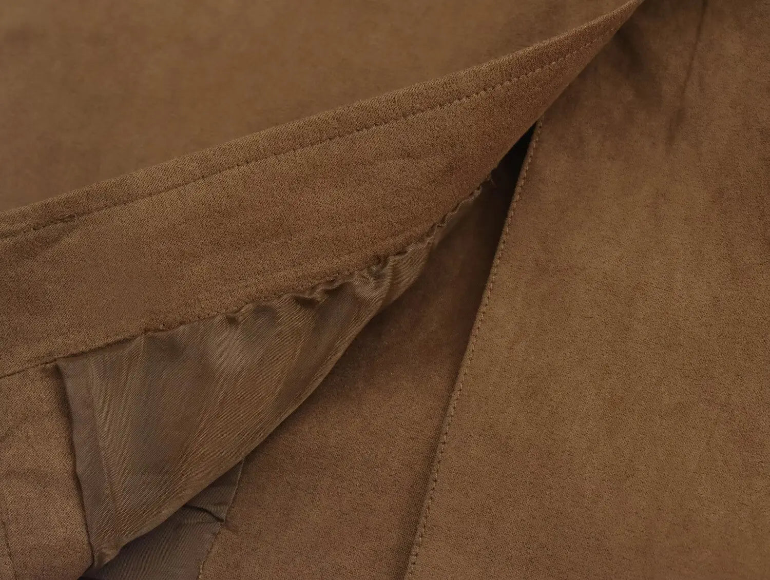 Foridol Turn Down Collar Brown Autumn Jacket for Women Casual Single Breasted Long Coat Jacket Female Winter Jacket Back Slit