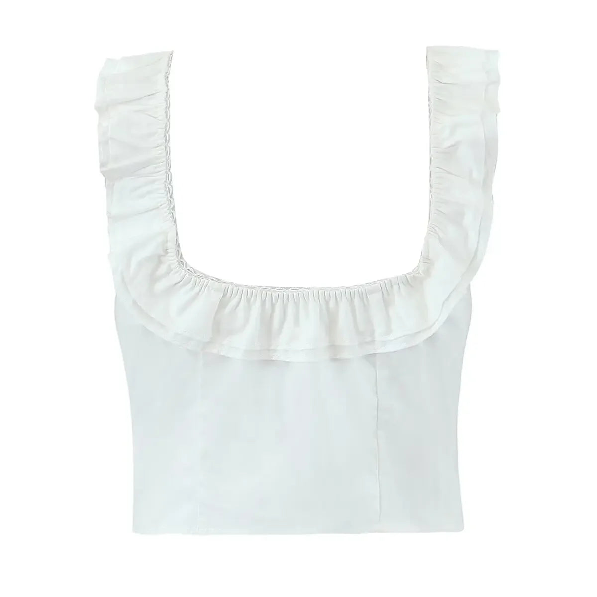 Summer Women White Cotton Dress Set 2025 Top+skirt 2 Pcs Outfit Ruffles Button Slim Top A-line Maxi Skirt Beach Casual Dress