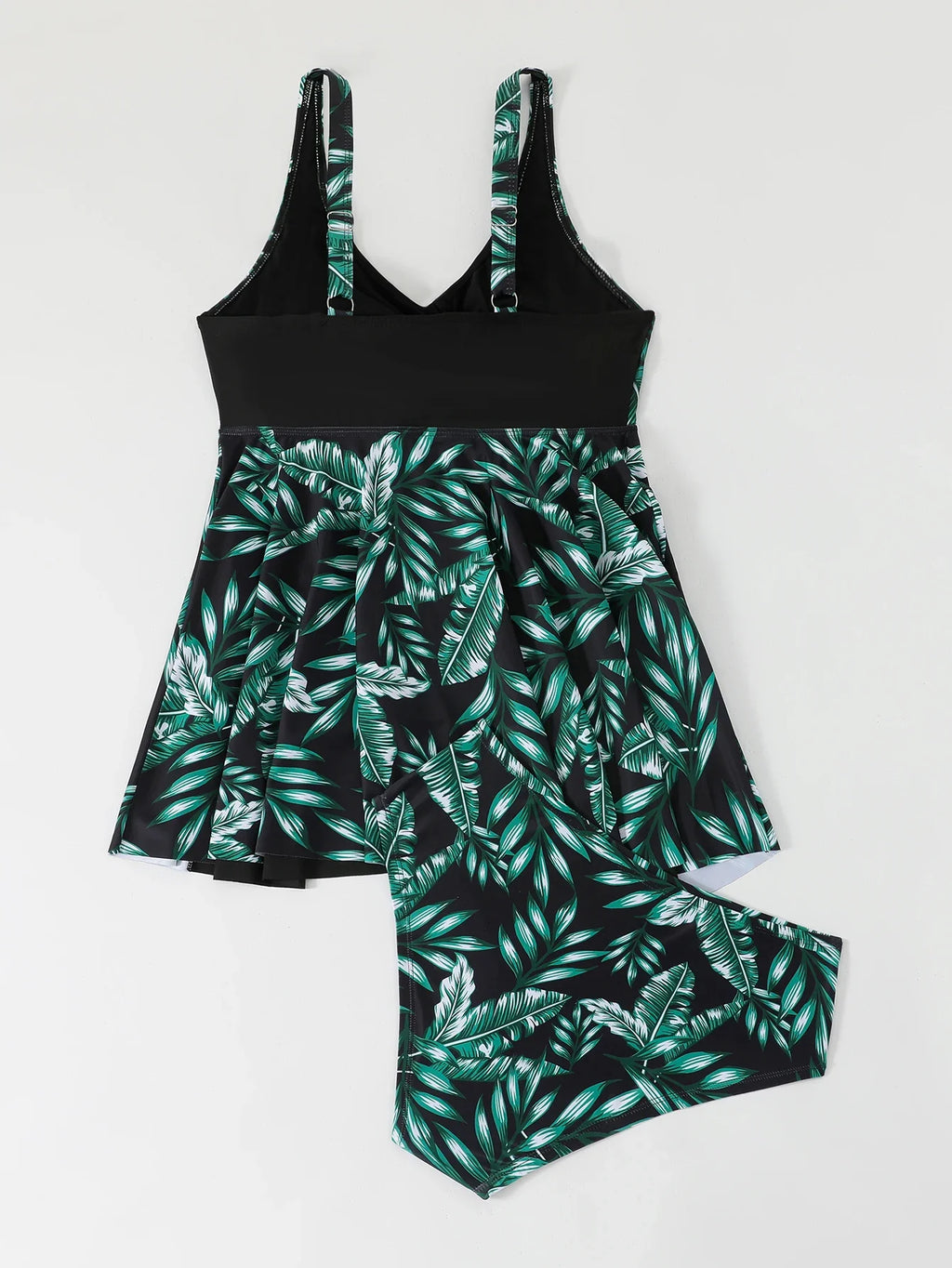 Strappy Printed Tankini 2026 Large Plus Size Swimsuit Women Beach Dress Swimwear Female Bathers Bathing Swimming Swim Suit 4XL