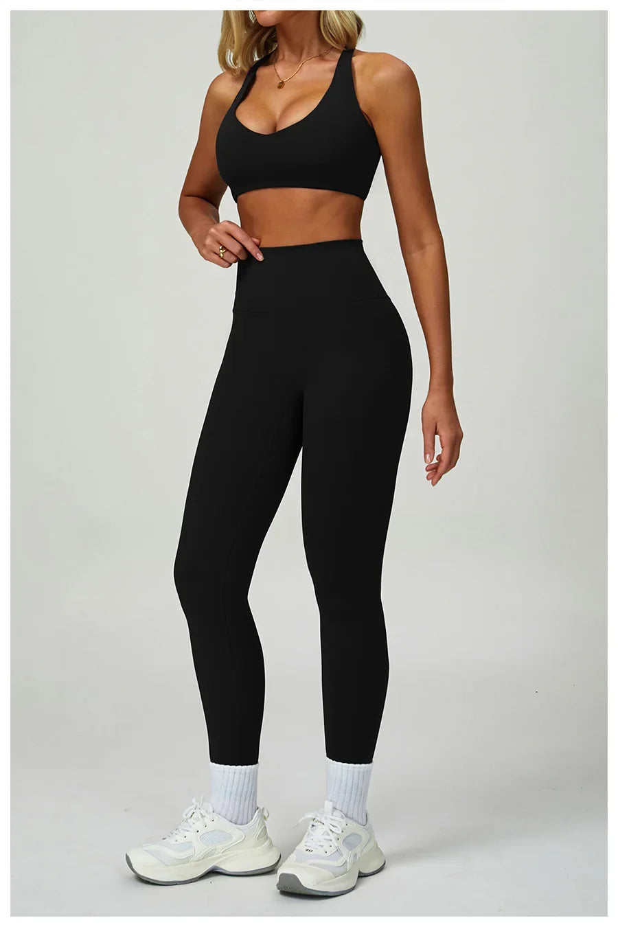 New Sportswear Seamless Yoga Set Gym Clothes Sportswear Long sleeved jacket Women Fitness Set Tracksuits Sports Bra Gym Leggings