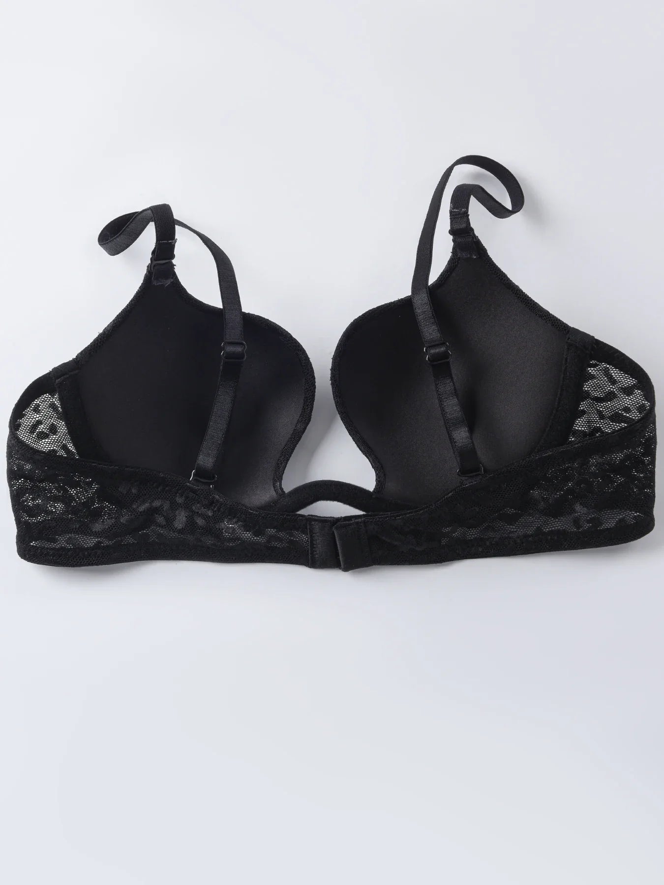 Plunge Deep V Bra Underwear Lace Push up Bra Sexy Lingerie Bralette Sexy Cleavage Bra with Underwire Lightly Padded Low Cut Bra