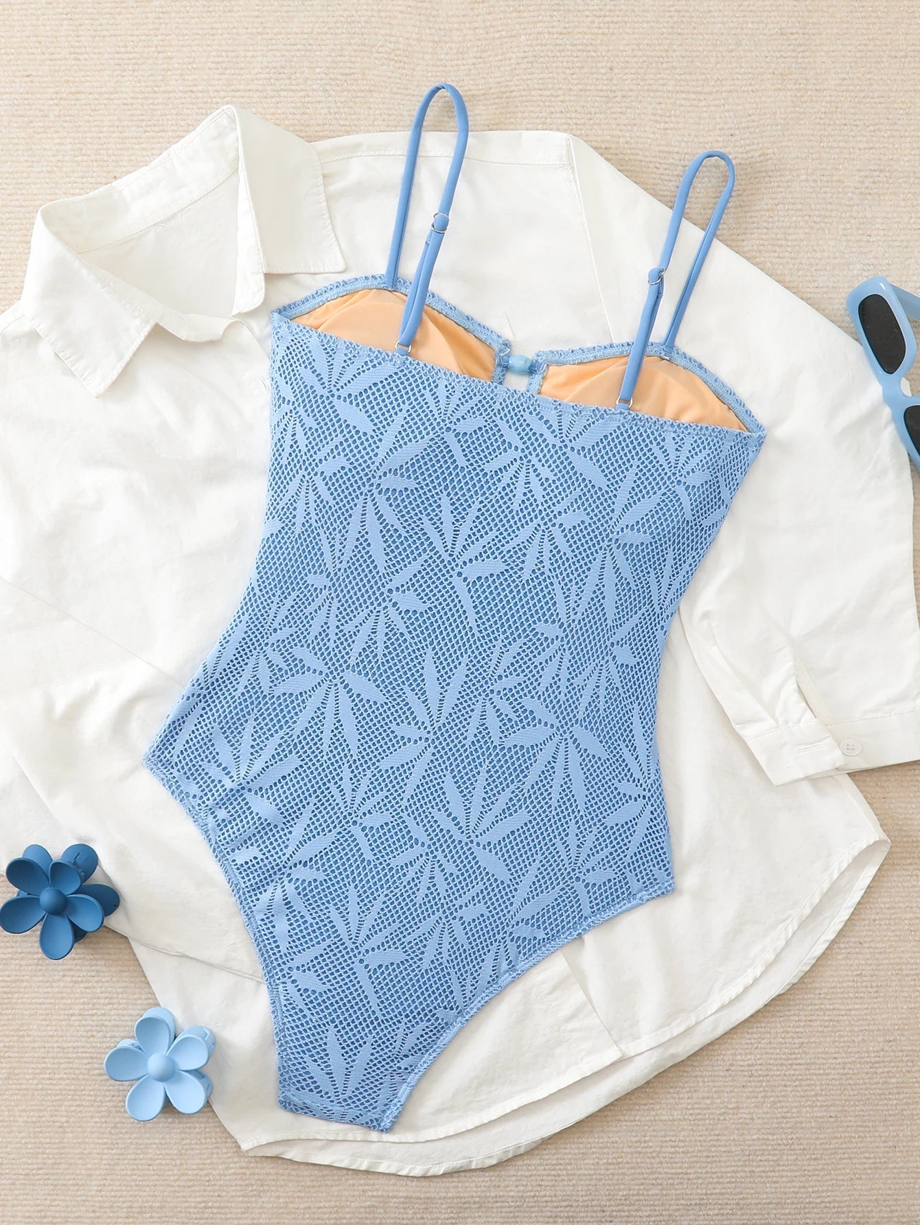 2026 Strappy Printed One Piece Swimsuit Women Sexy Hollow Swimwear Female Solid Bathers Bathing Swimming Swim Suit Beachwear