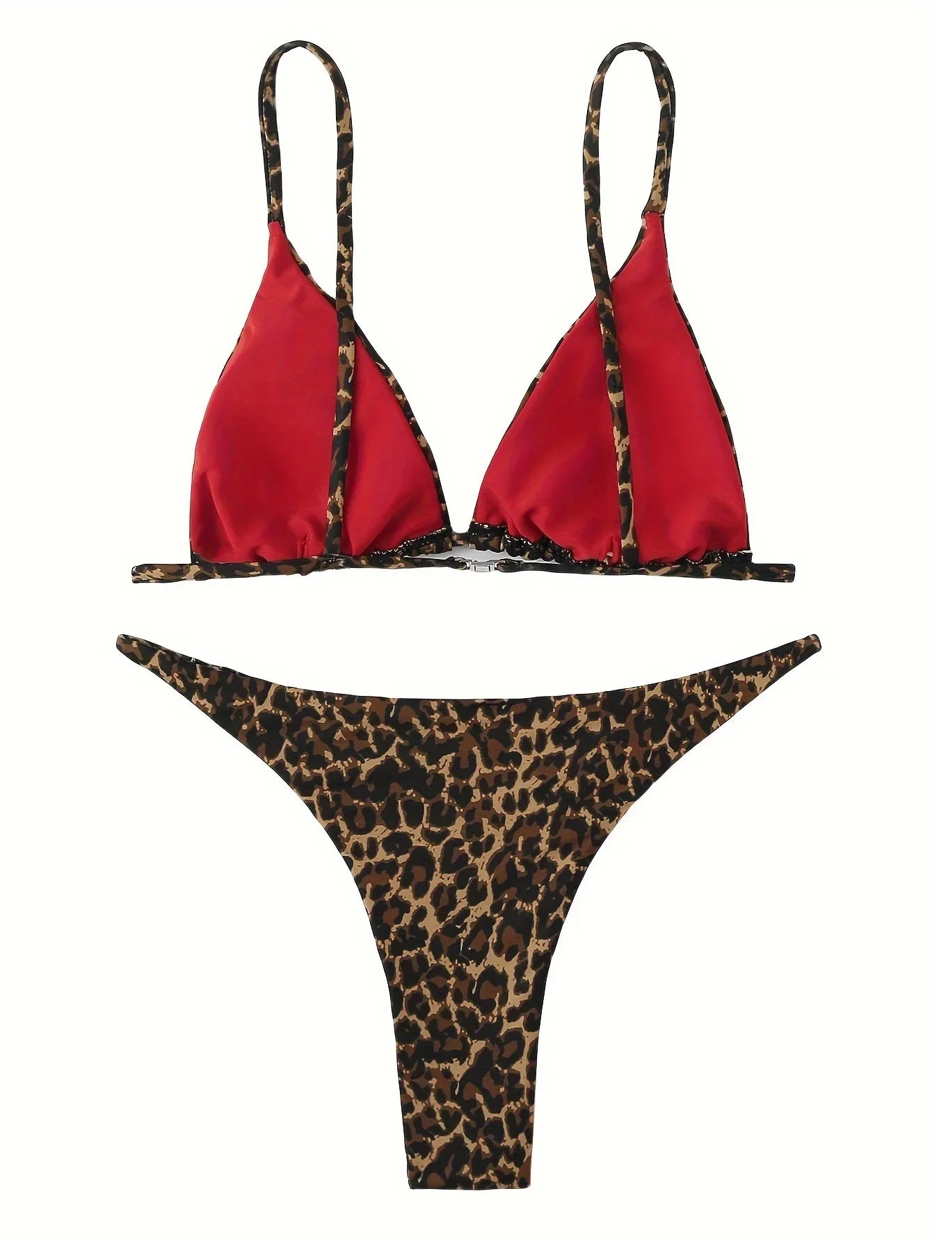 DEKA Leopard Mini Micro Bikini Set Printed Halter Swimwear Women Brazilian Female Swimsuit Two-piece Bather Bathing Suit Swim