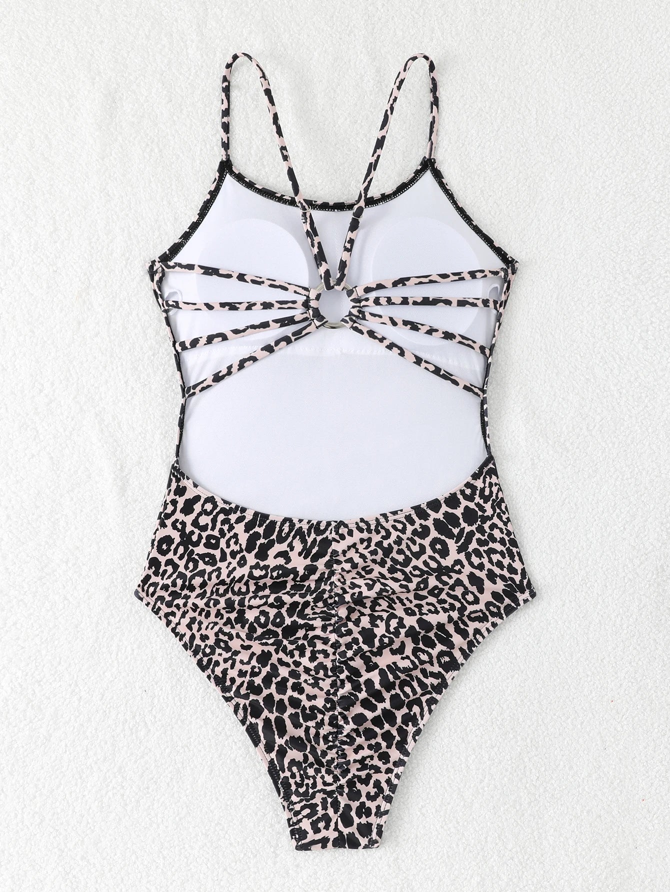2026 Leopard Swimsuit One Piece String Backless Monokini Swimwear Women Sexy Bathers Bathing Swimming Swim Suit Female Beachwear