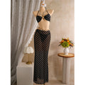 Polka Dots With Skirt Halter Shell Bikini Women Swimwear Female Swimsuit Three-Pieces Bikini Set Bather Bathing Suit Swim V8313