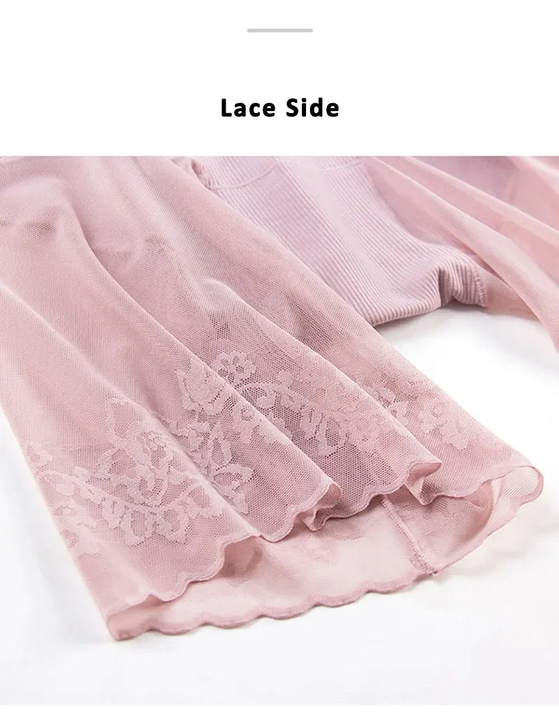60-115 KG Plus Size Safety Short Pants Summer Women Seamless Underskirt Shorts Anti Rub Thigh Boyshorts Sexy Lace Women Boxers