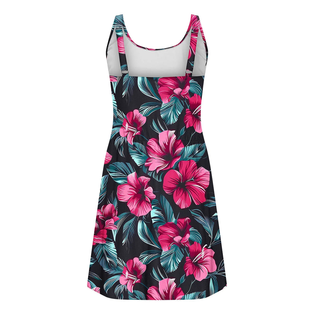 2026 Printed Floral Swimsuit Women Two Piece Beach Dress Swimwear Female Sexy Bathers Bathing Swimming Swim Suit Beachwear XXL