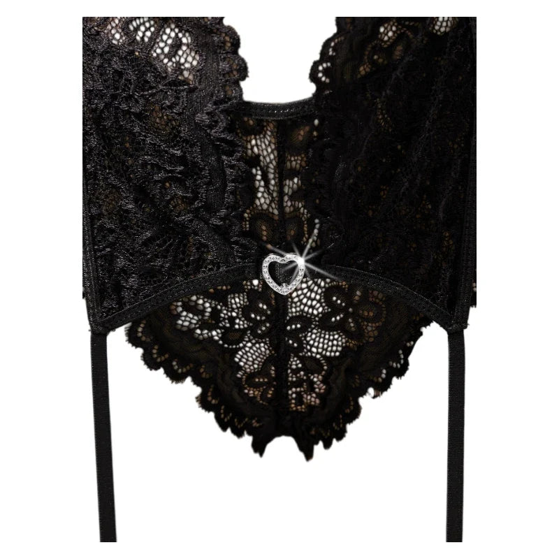 18 Sexy Erotic Lingerie Women Bra And Panty Garters See Through Lingerie Sets Role Play Female Thin Sexy Bras Underwear Set