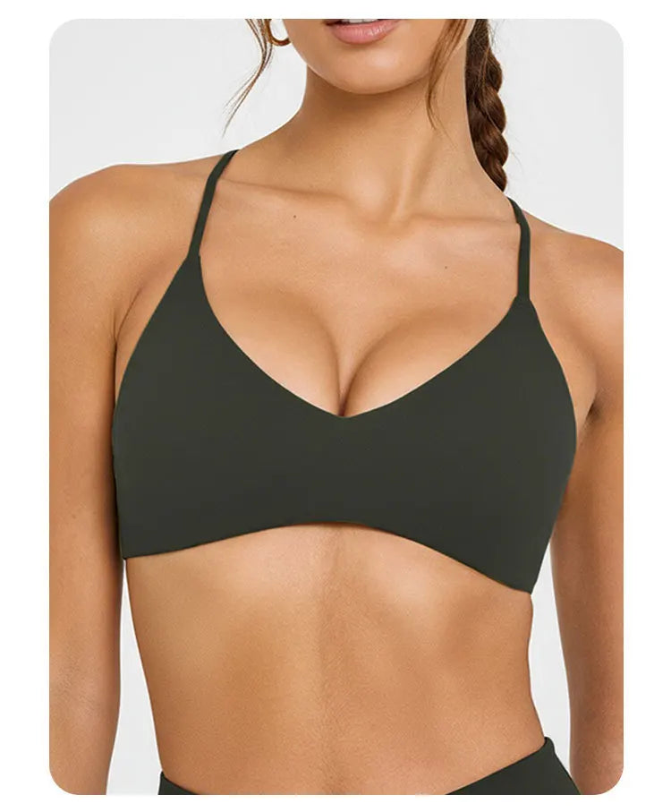 NCLAGEN Easy Lift Ultra Minimal Bralette Sport Bra High Support Women Gym Clothes Fitness Underwear Pilates Workout Yoga Top