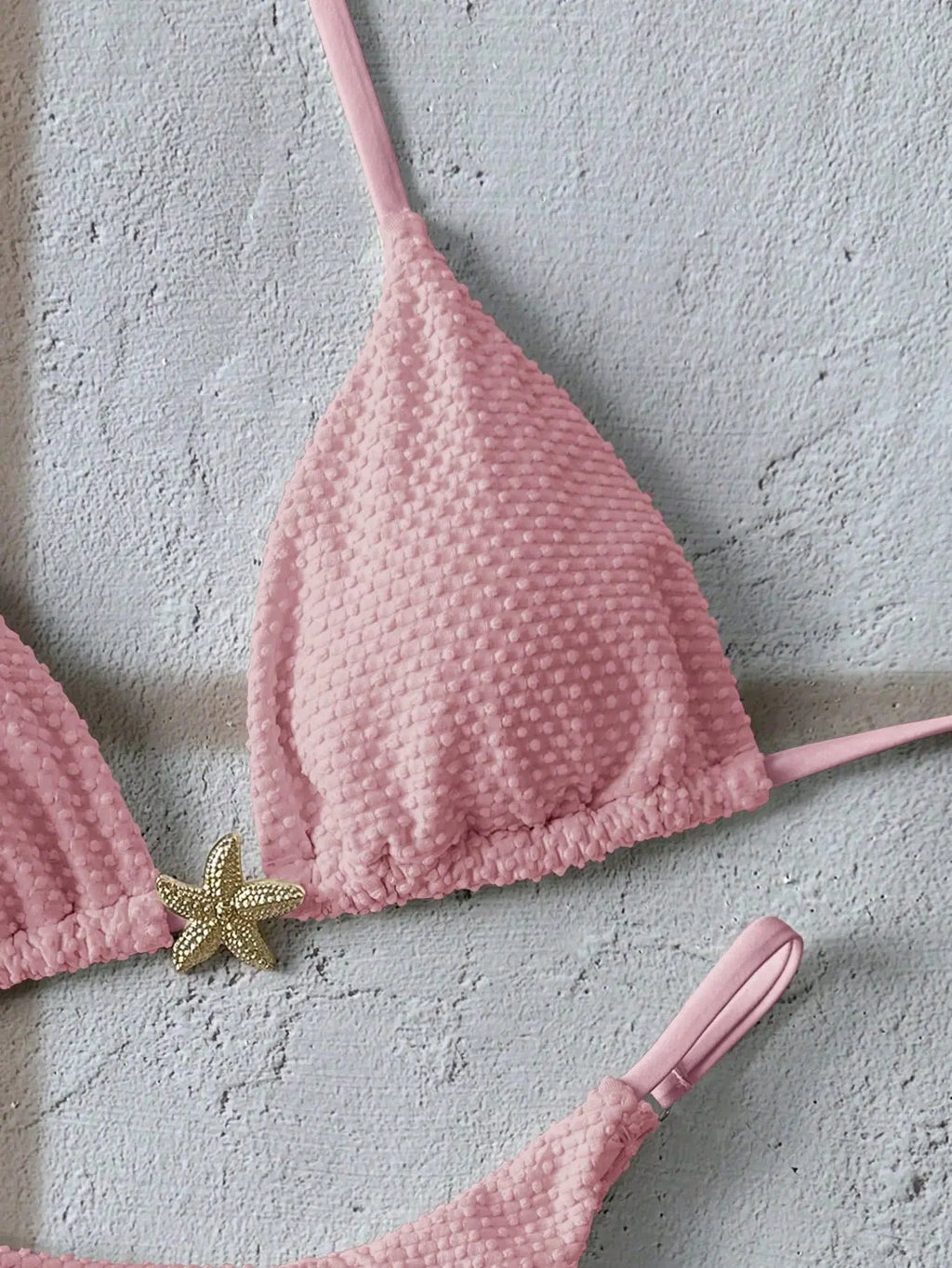 Sexy Metal Starfish Bikini Set Women Yellow Blue Push Up Bra Thong Swimsuit 2026 Summer Bathig Suit Bandage Holiday Swimwear