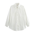 Foridol White Striped Blusas Para Mujer Spring Summer Casual Women Shirt Single Breasted Long Sleeve Loose Shirts Blouses 2025