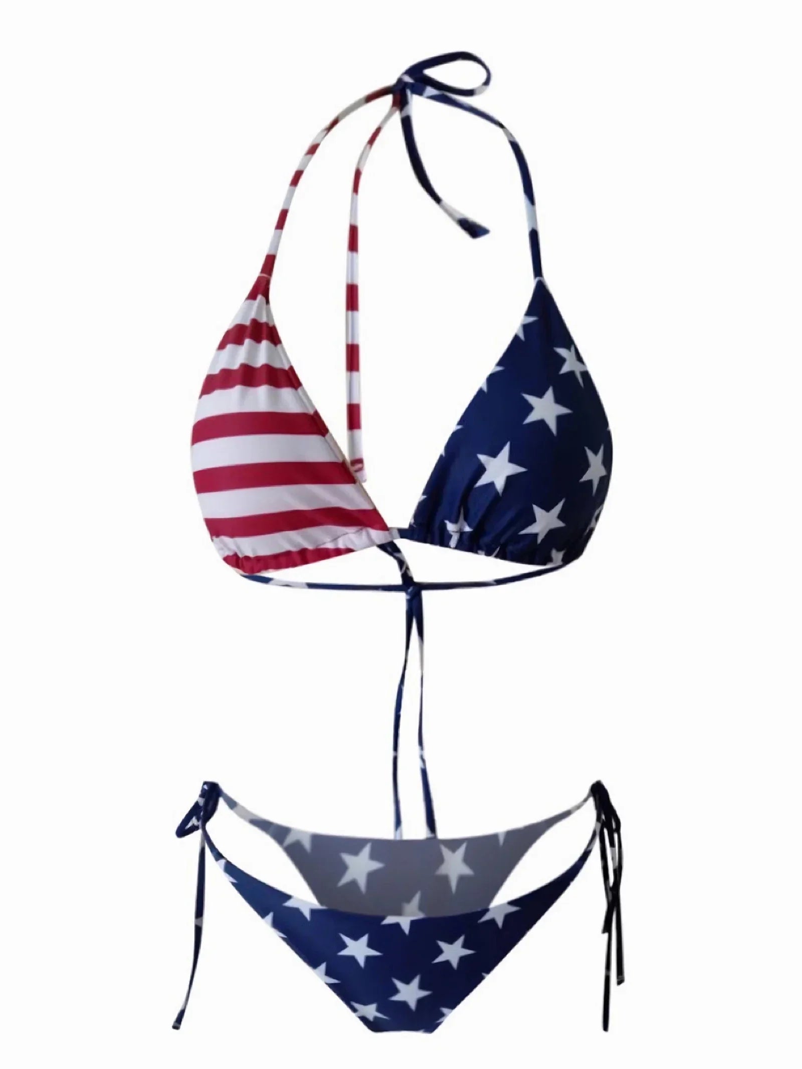 2025 NewCLOOCL Sexy Bikinis American Flag 3D Printed Swimsuit 4th of July Independence Day Female Swimwear Women Bikini Sets