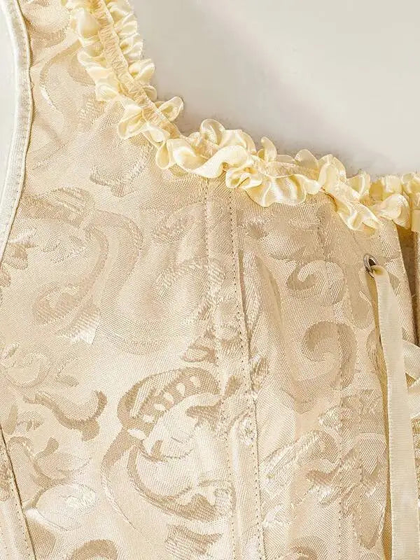 Elegant Corset With Lace Straps Bridal Gown Corset Sexy Lace Slim Top Hollow Out Pure Desire Charming Top Fashion Beautiful ZD8Z