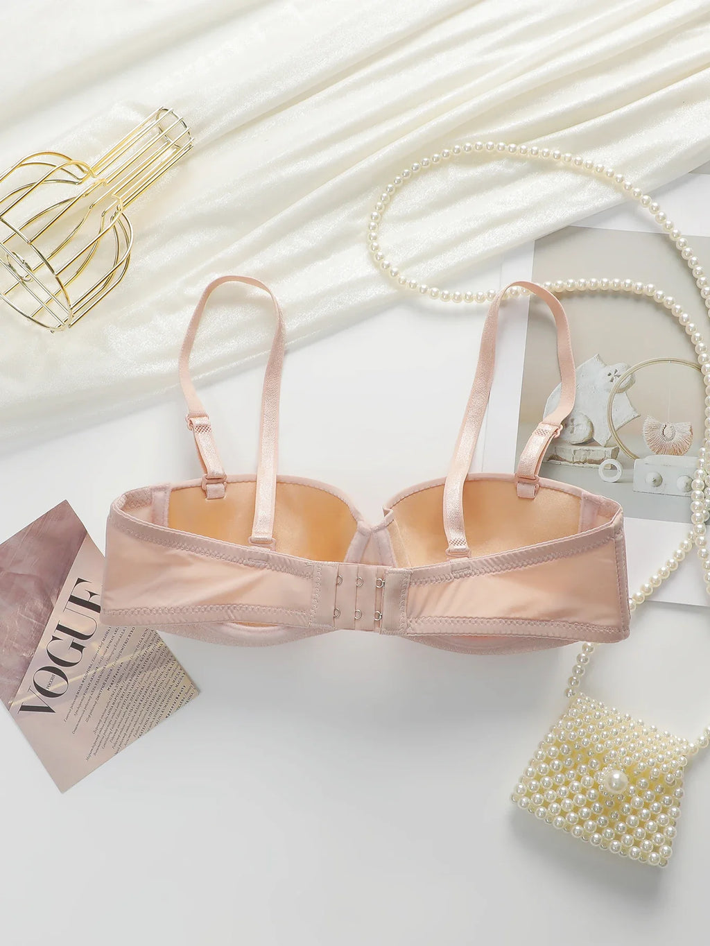 Sweet retro new Chinese style women's sexy bra with multiple colors Lace bra Pulling bra underwear B6086
