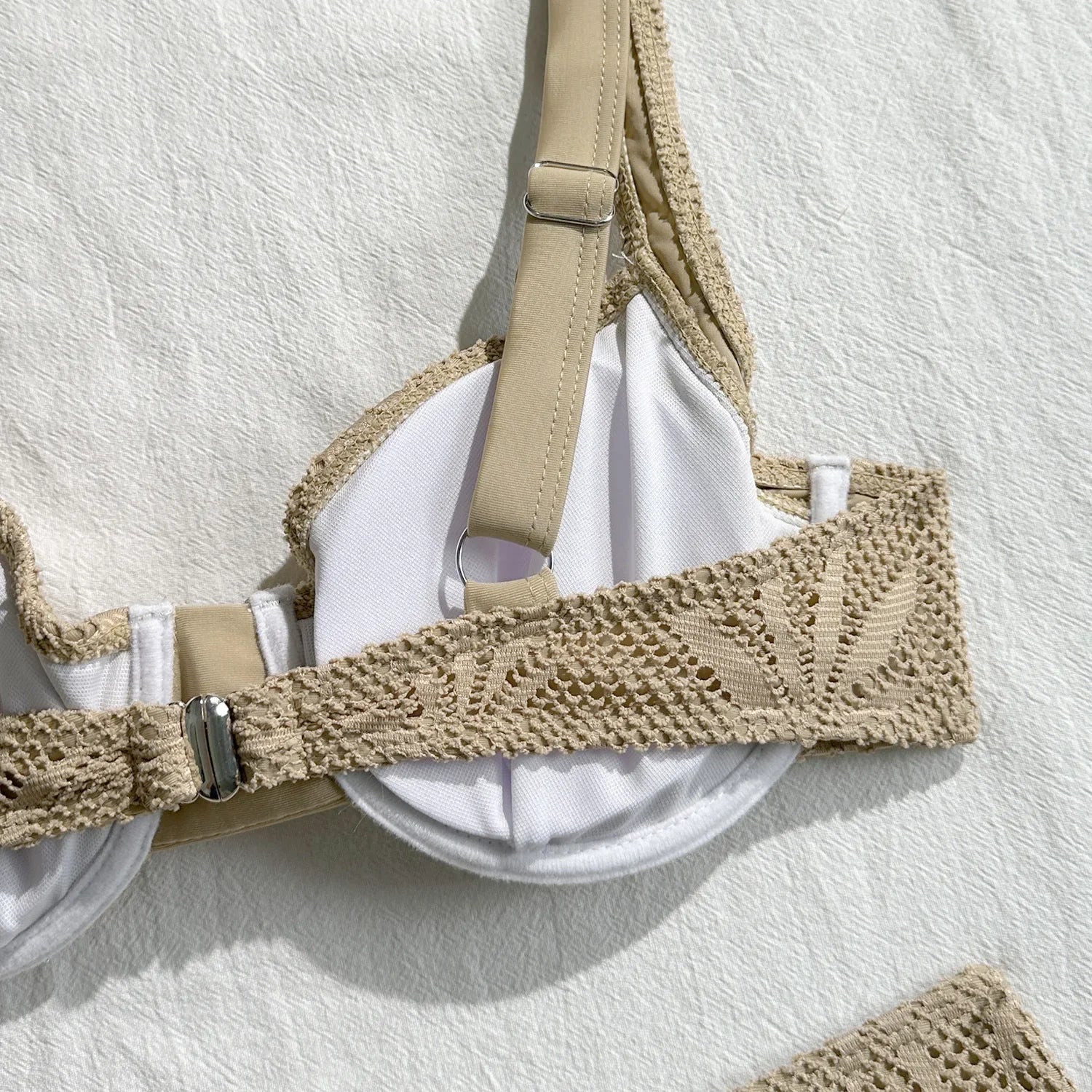 With Mesh Skirt Underwired Bra Cup Bikini Women Swimwear Female Swimsuit Three-pieces Bikini Set Bathing Suit Swim Beachwear