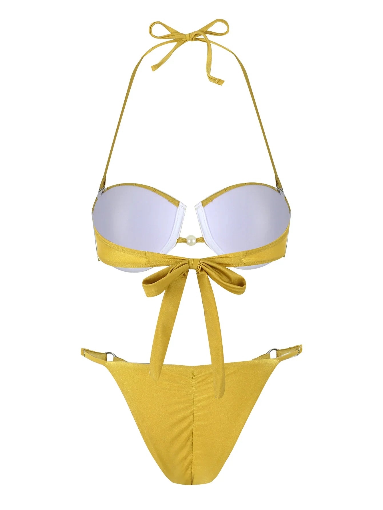 Sexy Shell Bikini Set With Skirt Women Two-Pieces Swimsuit 2024 New High Fork Skirt Set Biquini Swimwear For Girl Clothing