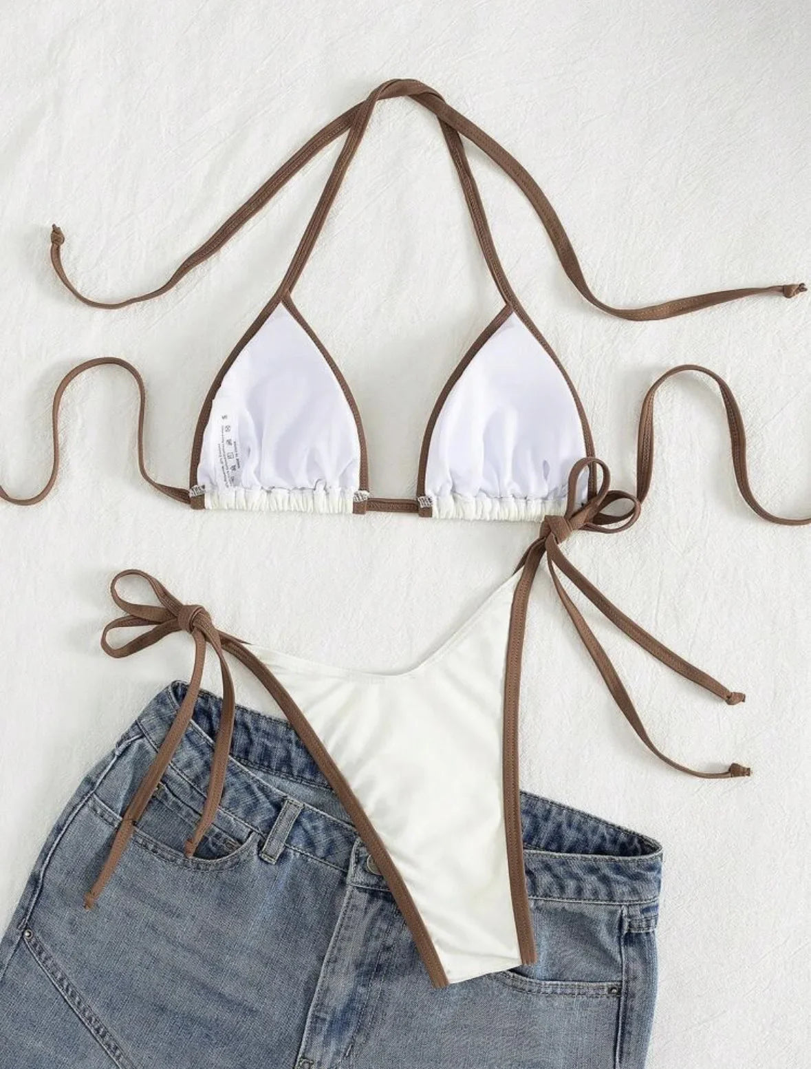 sexy string micro mini patchwork bikinis sets two pieces swimsuit thong Swimwear Biquini conjunto de bikini tankini beachwear