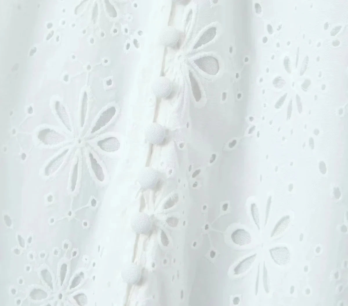 Foridol White Lace Cotton Dress V Neck Off Shoulder Sexy Beach Short Dress Summer Women Buttons Cut Out Mini Beach Sundress 2025