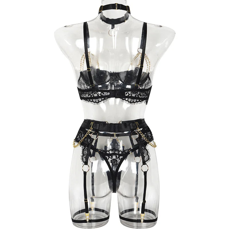 Women's Sexy Underwear for Women Set Lingerie Transparent Bra and Panties Sets Romantic Lingeries Set for Woman Hot Thong Bras