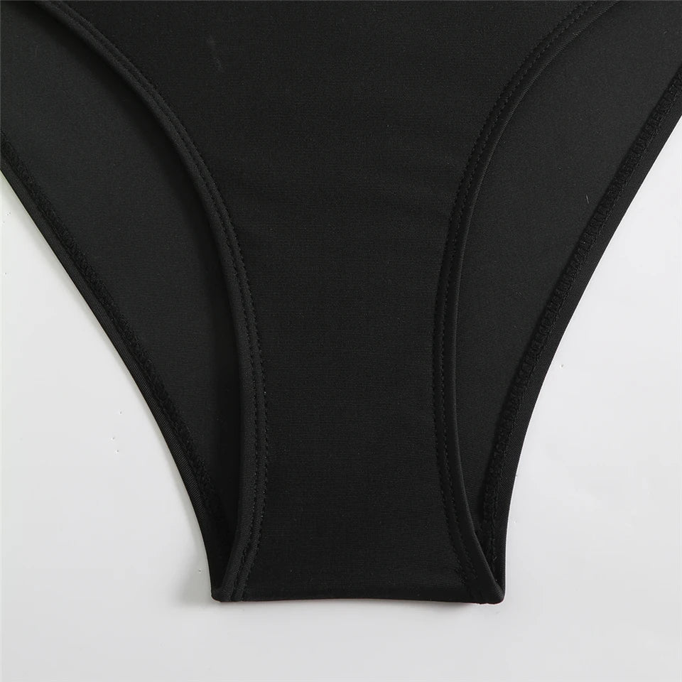 Sexy Halter Bikini 2026 Criss Cross Solid Swimsuit High Waist Swimwear Female Bathers Bathing Swimming Suit Padded Beachwear