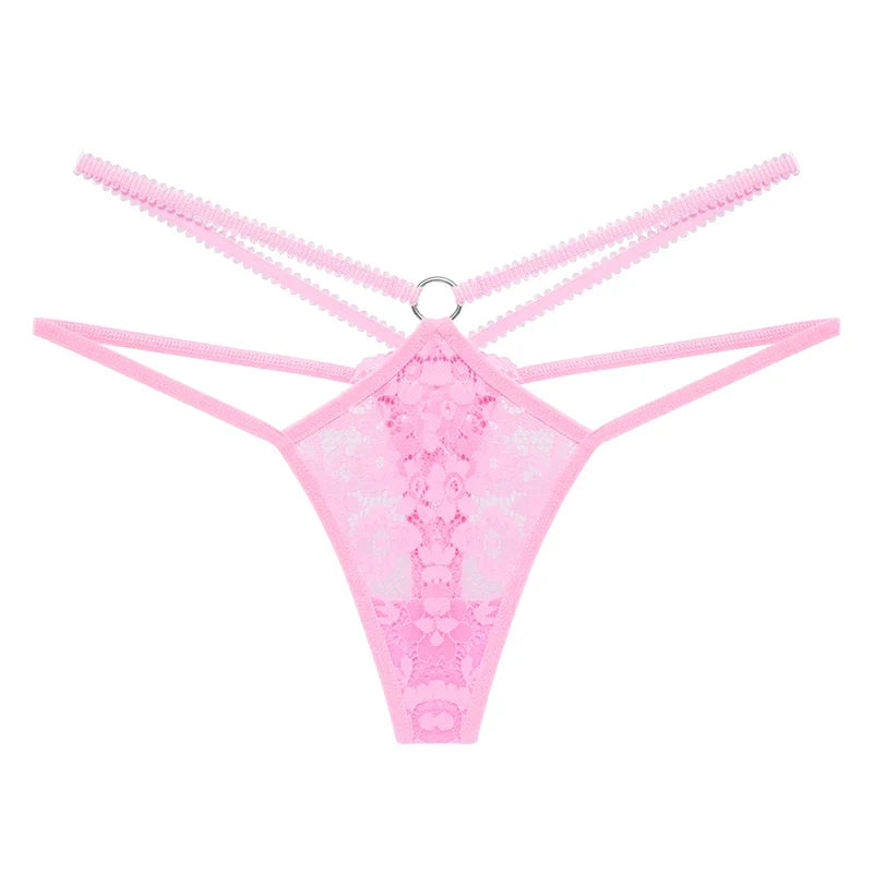 7pcs/pack Sexy Lace Women g-string Low Waist Solid Floral Panty Elegant Sexy Lingerie Comfortable Lady thongs Female Underwear