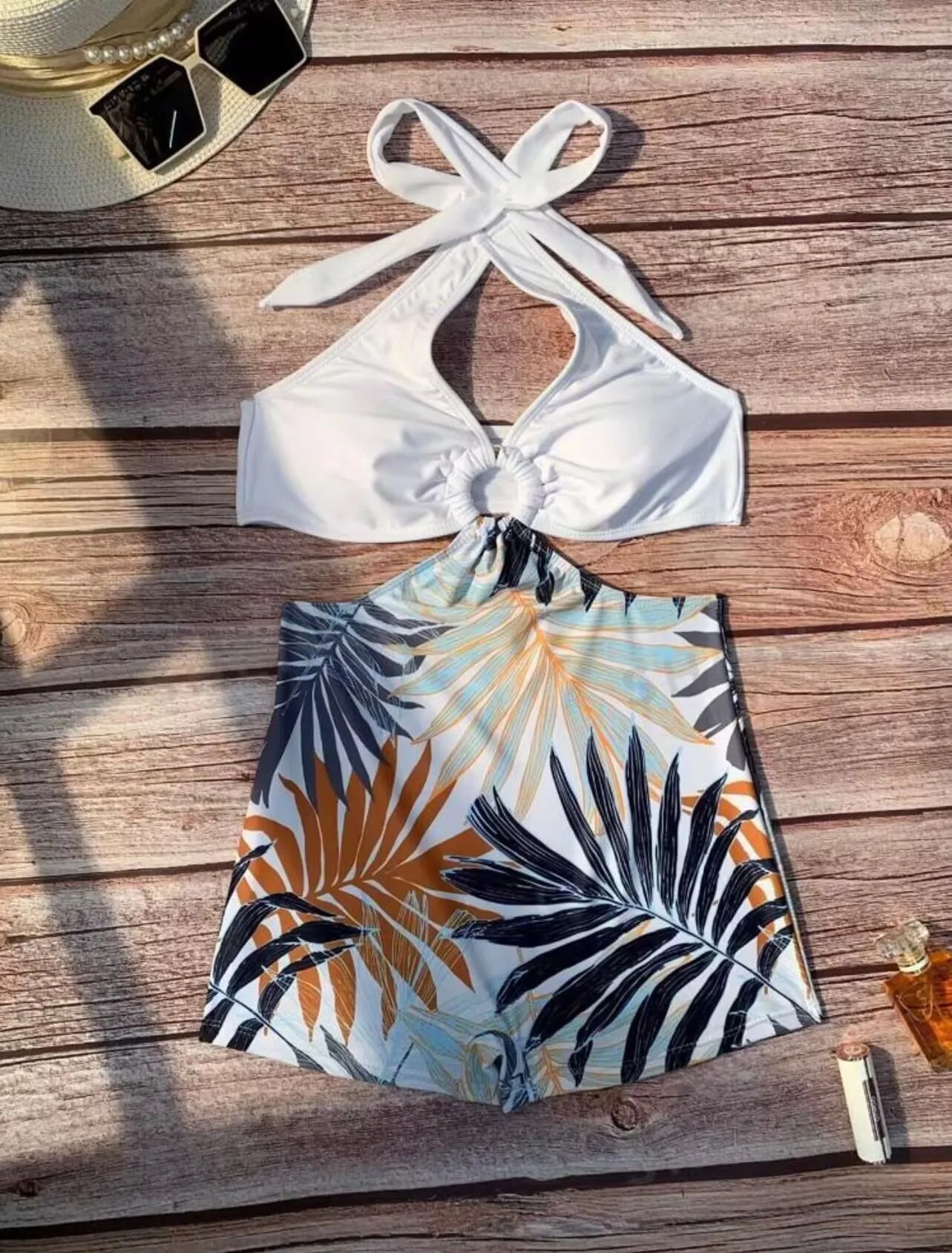 2026 Sexy Halter Swimsuit One Piece Swimwear Women Ring Linked Monokini Bathers Bathing Swimming Swim Suit Female Beachwear