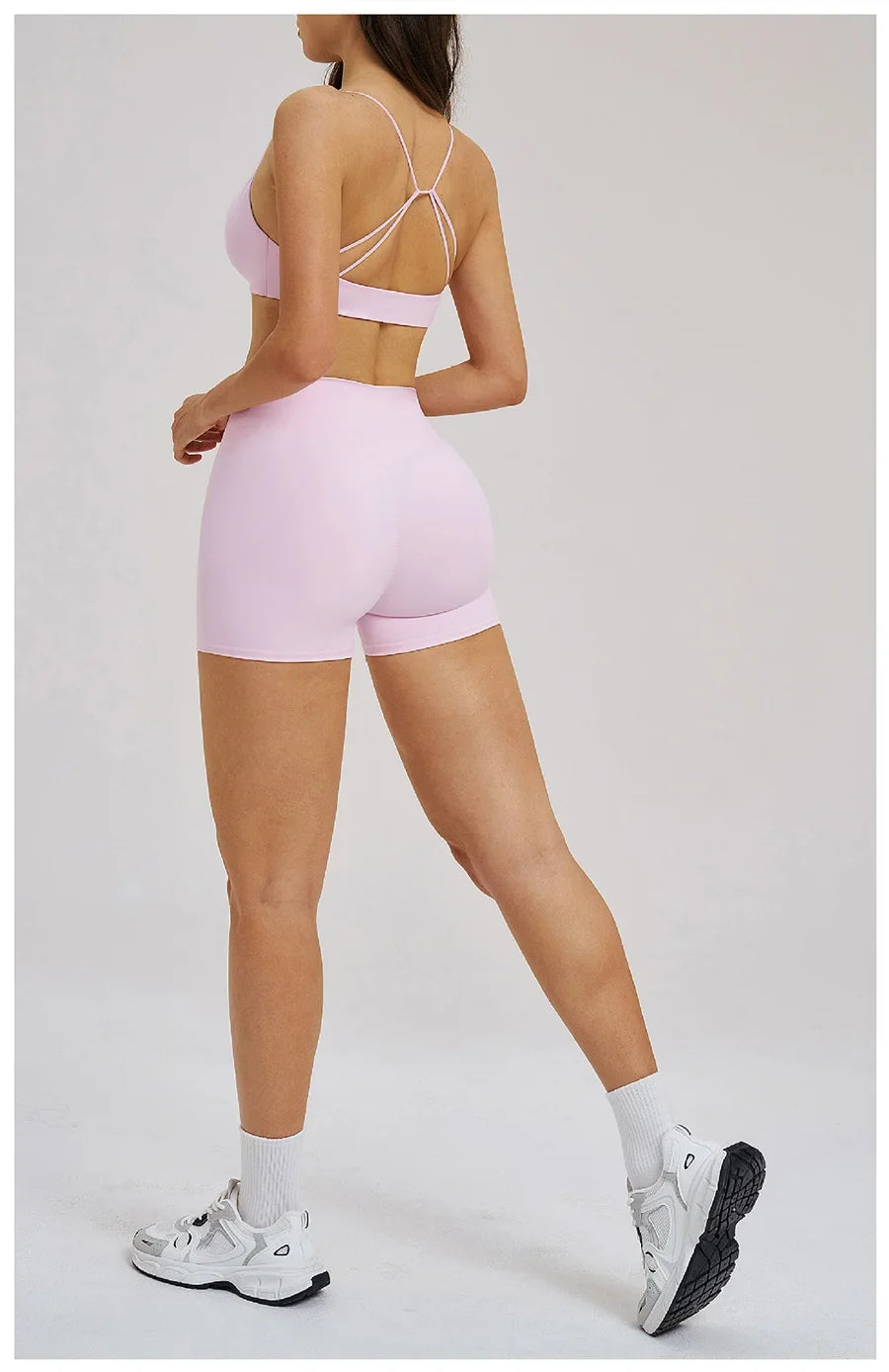 Women 2 Piece Gym Workout Set Female Bra Yoga Shorts Vest Fitness Wear Quick-Dry  Sports Bra Suits Sportswear Tracksuit Outfits