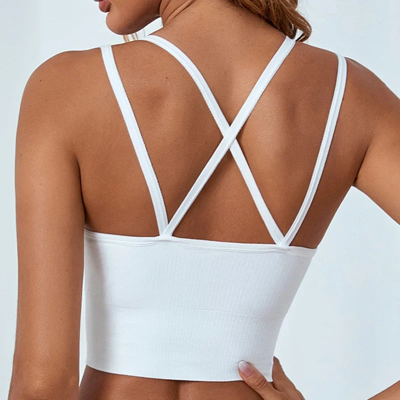 Beautiful back girl's vest with high elasticity no steel ring no chest cushion comfortable bra women's student underwear M033