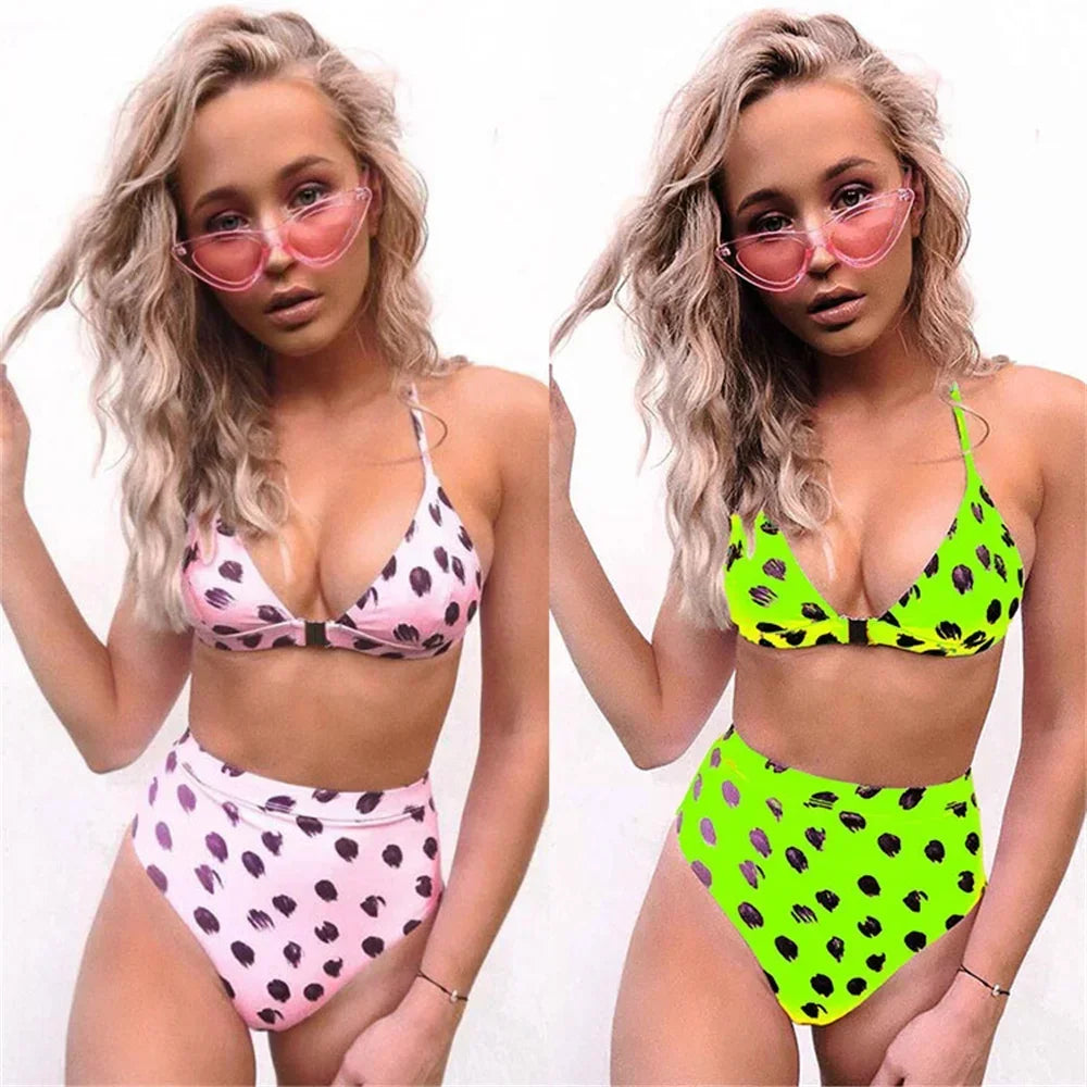Sexy Bikini Women Swimwear Swimsuit Leopard High Waist Bikinis Set Bathing Suit Beach Bikini Female Push Up Banadores Mujer 2026