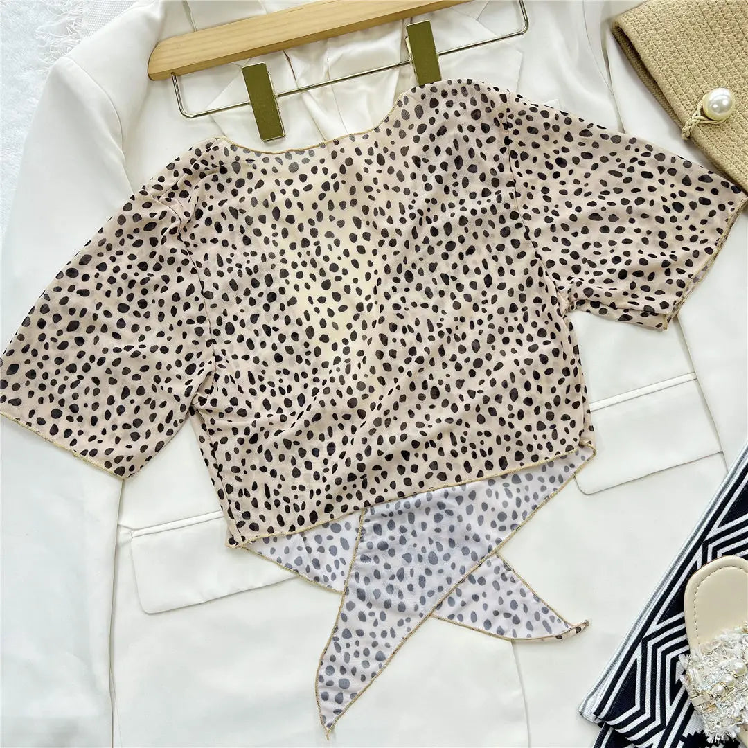 S - XXL Colorful Print High Waist Bikini Female Swimsuit Women Swimwear Three-Pieces Bikini Set Bather Bathing Suit Swim V2805
