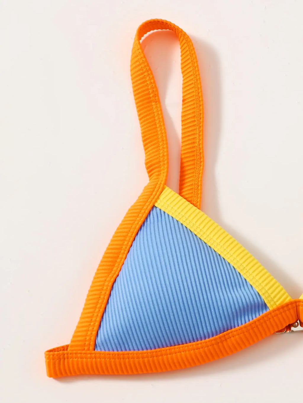 ZTVitality Contrast Binding Triangle Women's Swimsuit High Cut Sexy Bikini 2022 New Arrival Biquini Padded Bra Push Up Swimwear