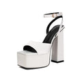 NASBAVI 2025 Women's Summer New Style Super High Heels Waterproof Terrace Trendy Glitter T-Stage Fashion Sandals Wedding Sandals