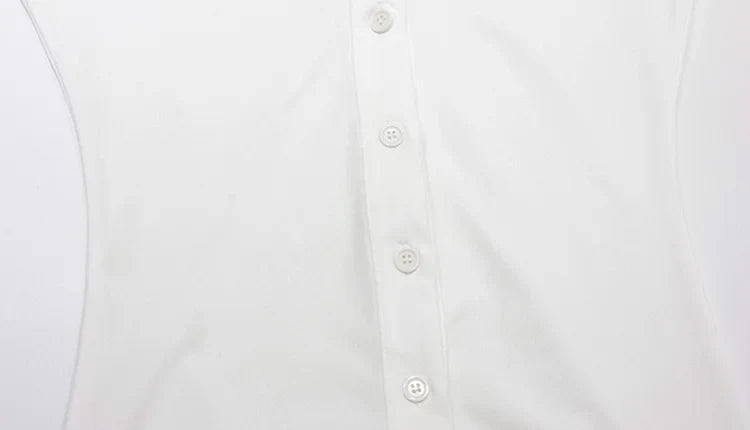 Ahagagg Fashion Dresses For Women Solid Turn Down Collar Single Breasted Regular Long Sleeves Sheath Slim Fit Female Elegant