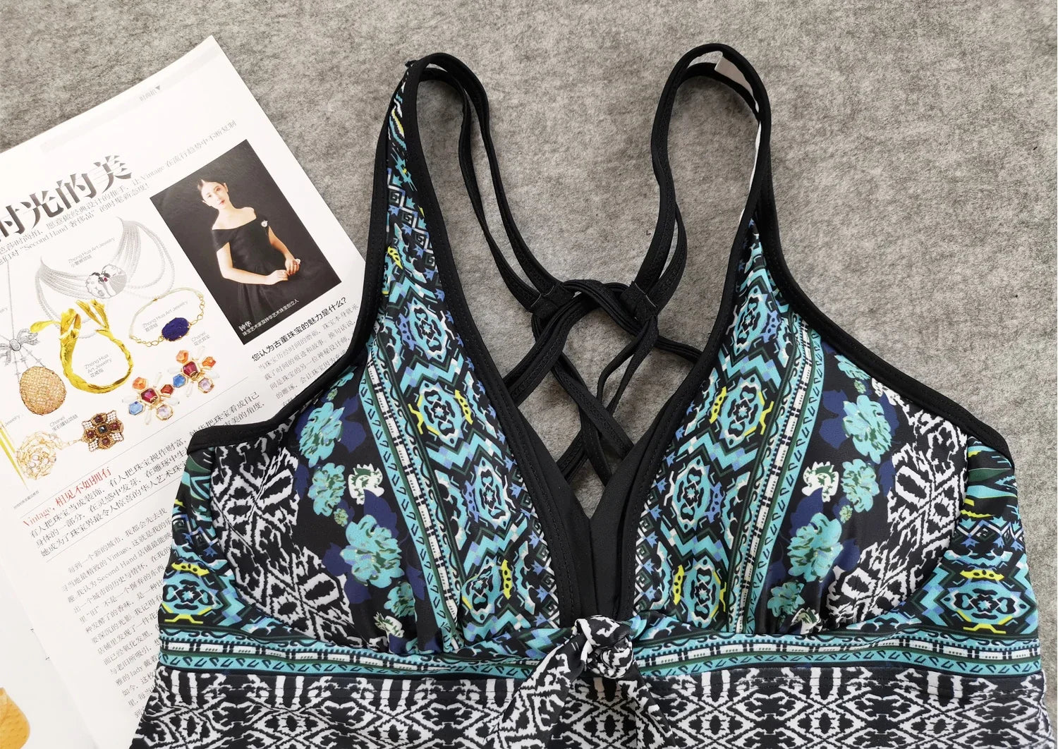 DEKA Women Plus Size Tankini Set  Floral Print Swimwear Push Up Two Piece Top+Shorts Sports Swimsuit Beachwear Bathing Suit