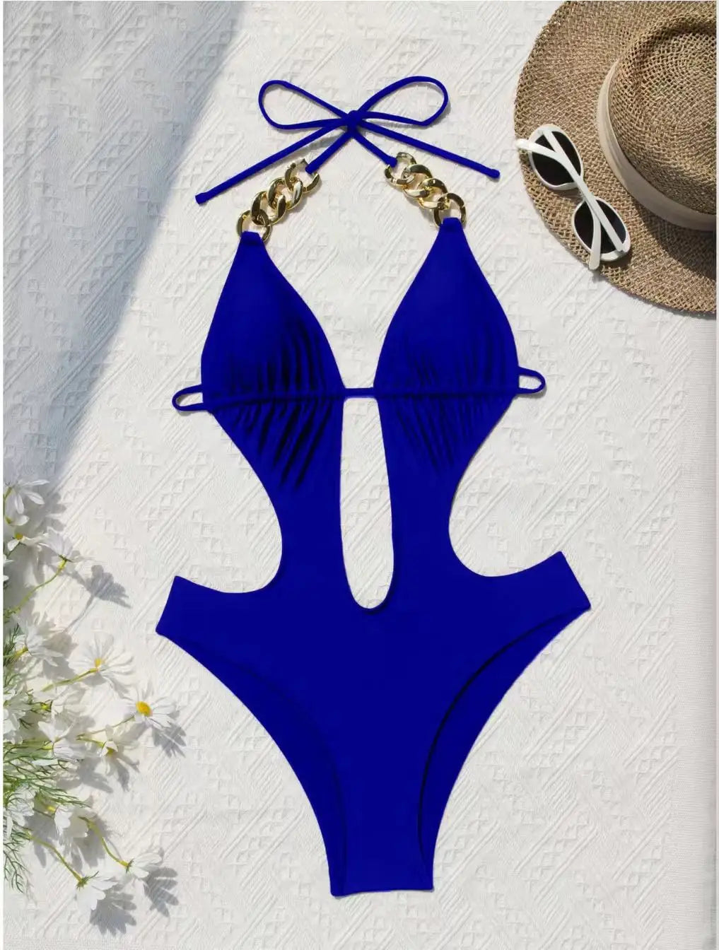 DEAK Sexy Deep V Neck Women Swimwear Hollow One Piece Swimsuit Women Backless Monokini Bathing Suit Beach Monokini Backless Lady