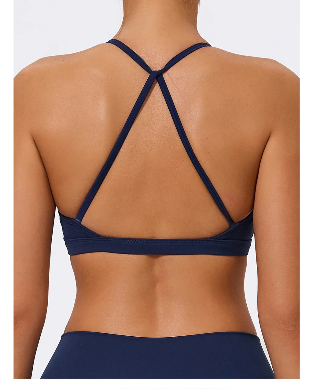 Hearuisavy Summer Scrunch Sports Bra Gym Top Women Running Back Cross Top Sportswear Yoga Underwear Fitness Workout Yoga Clothes