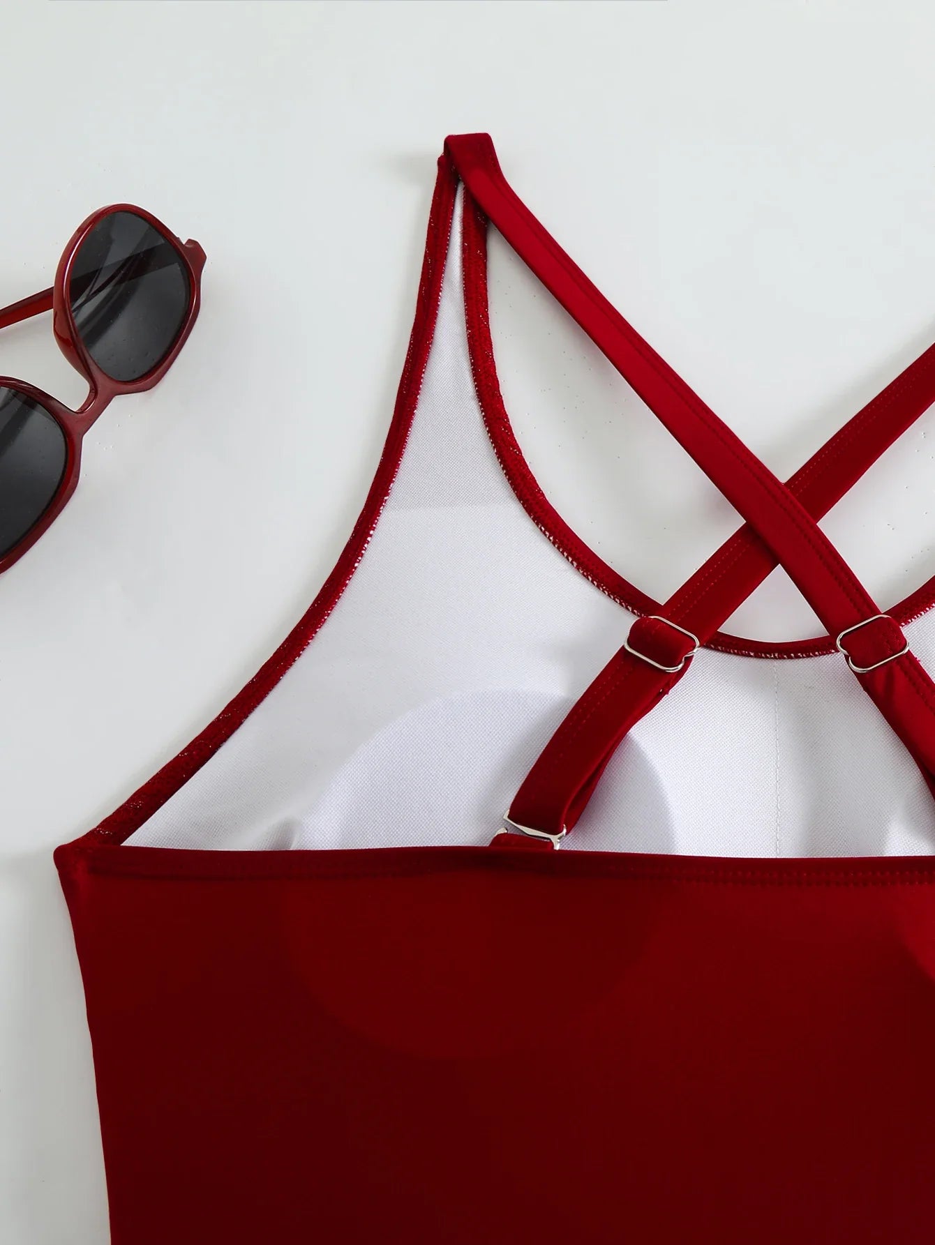2026 Sexy Strappy Swimsuit One Piece Solid Swimwear Women Bathers Bathing Swimming Swim Suit Female Summer Beachwear