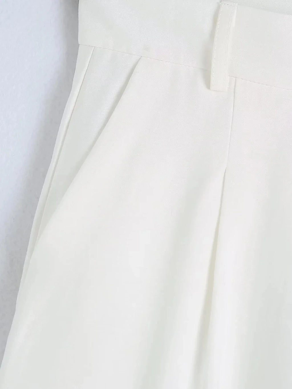 Foridol White Cotton Linen Long Pants Set Sleeveless Vest Pants Suit Office Lay Autumn Summer Wide Leg Casual Fashion Set Outfit