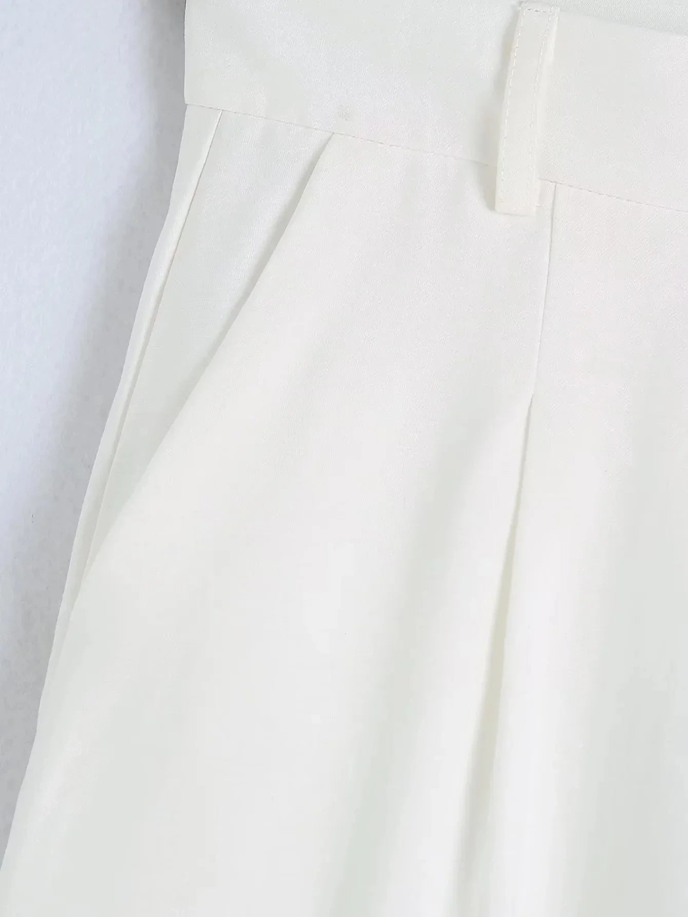Foridol White Cotton Linen Long Pants Set Sleeveless Vest Pants Suit Office Lay Autumn Summer Wide Leg Casual Fashion Set Outfit