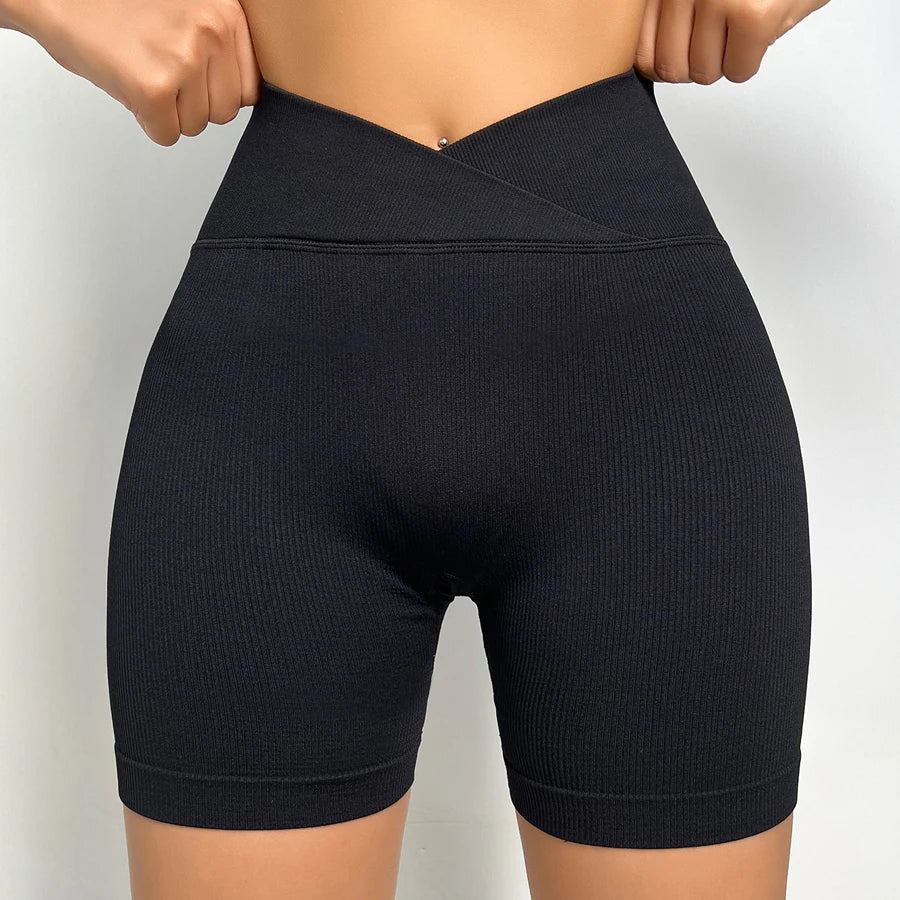 Women Sports Leggings Sportswear Woman Gym Legging Seamless Yoga Shorts w/Tummy Control Women's Shorts Fitness Female Clothing