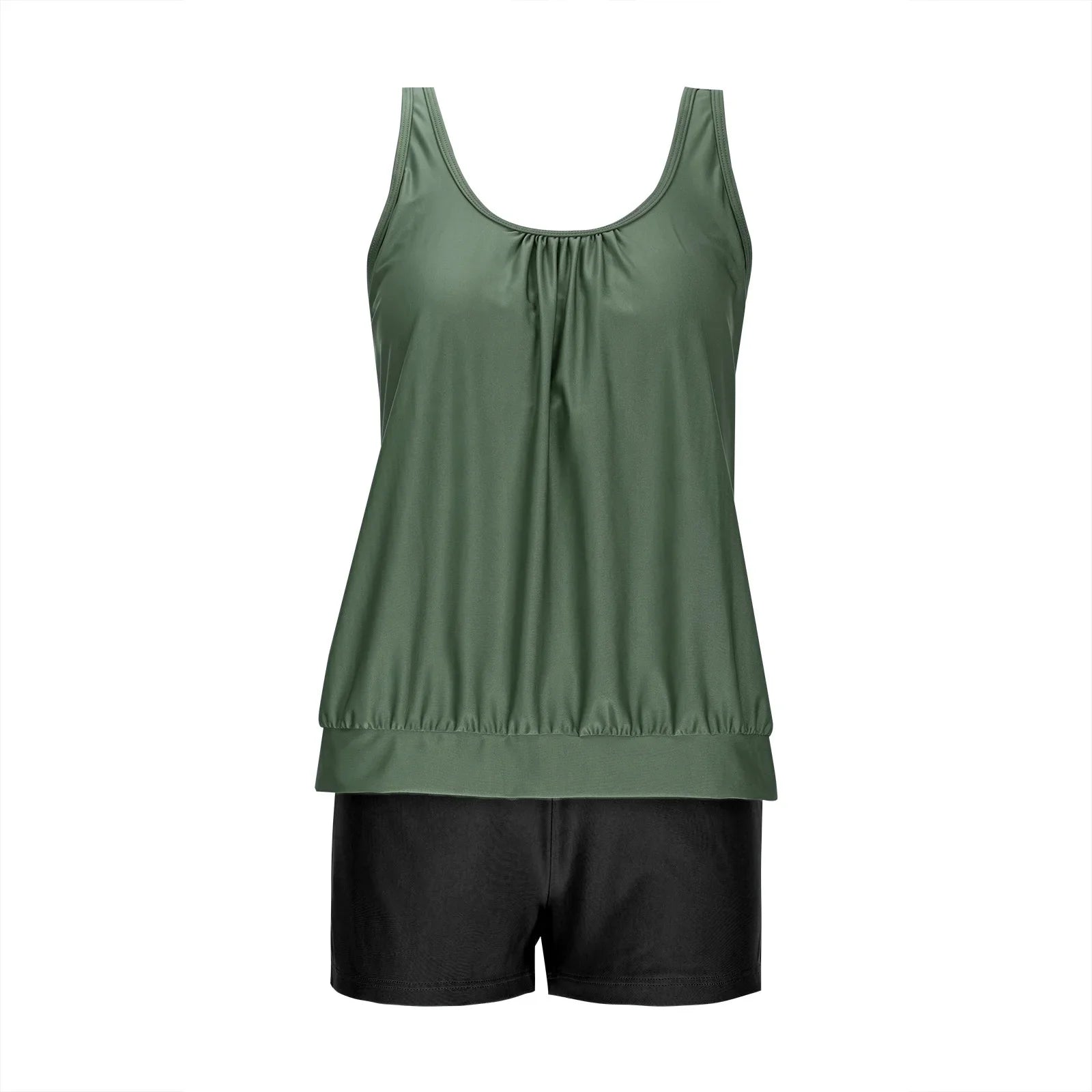 2026 Pinted Floral Tankini Two Pieces Swimsuit Women Vintage Swimwear Female Bathers Bathing Swimming Swim Suit Beachwear