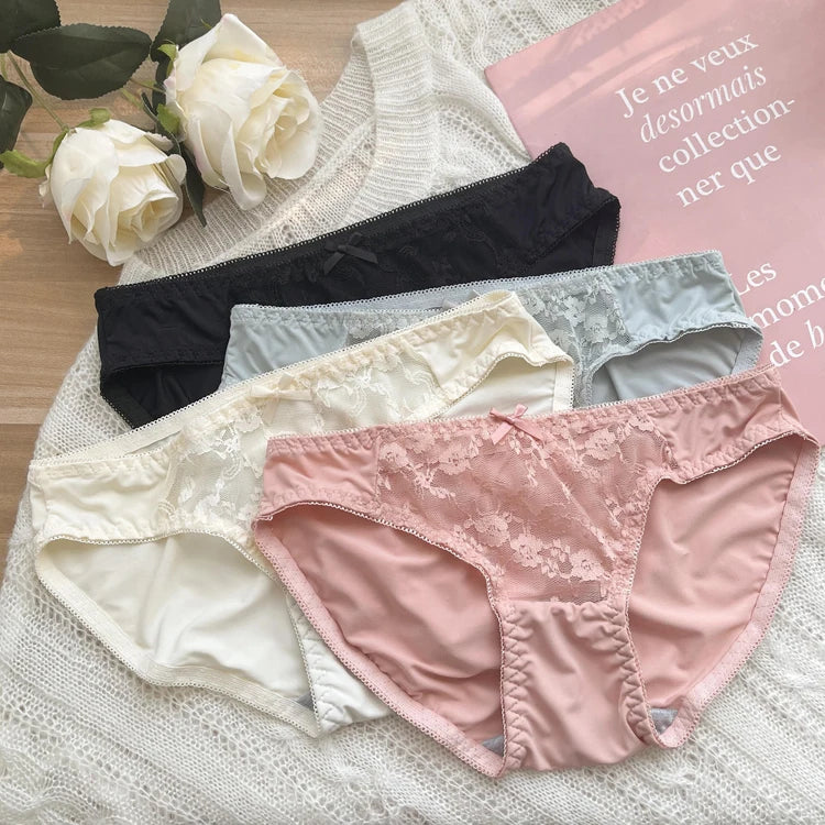 Summer Lace Half Cup Bra Small Bust Beachwear Gathering Light Support Pure Bralette Ultra Thin Wirefree Set AU MOYISU S-XL-32-38