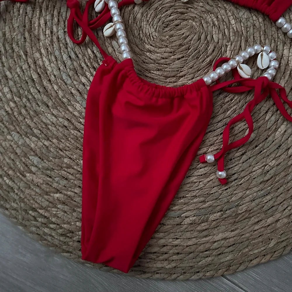 Sexy Micro Thong Bikini 2024 Women Swimsuit Female Swimwear Bikinis Set Brazilian Beach Wear Bathing Suit Biquini