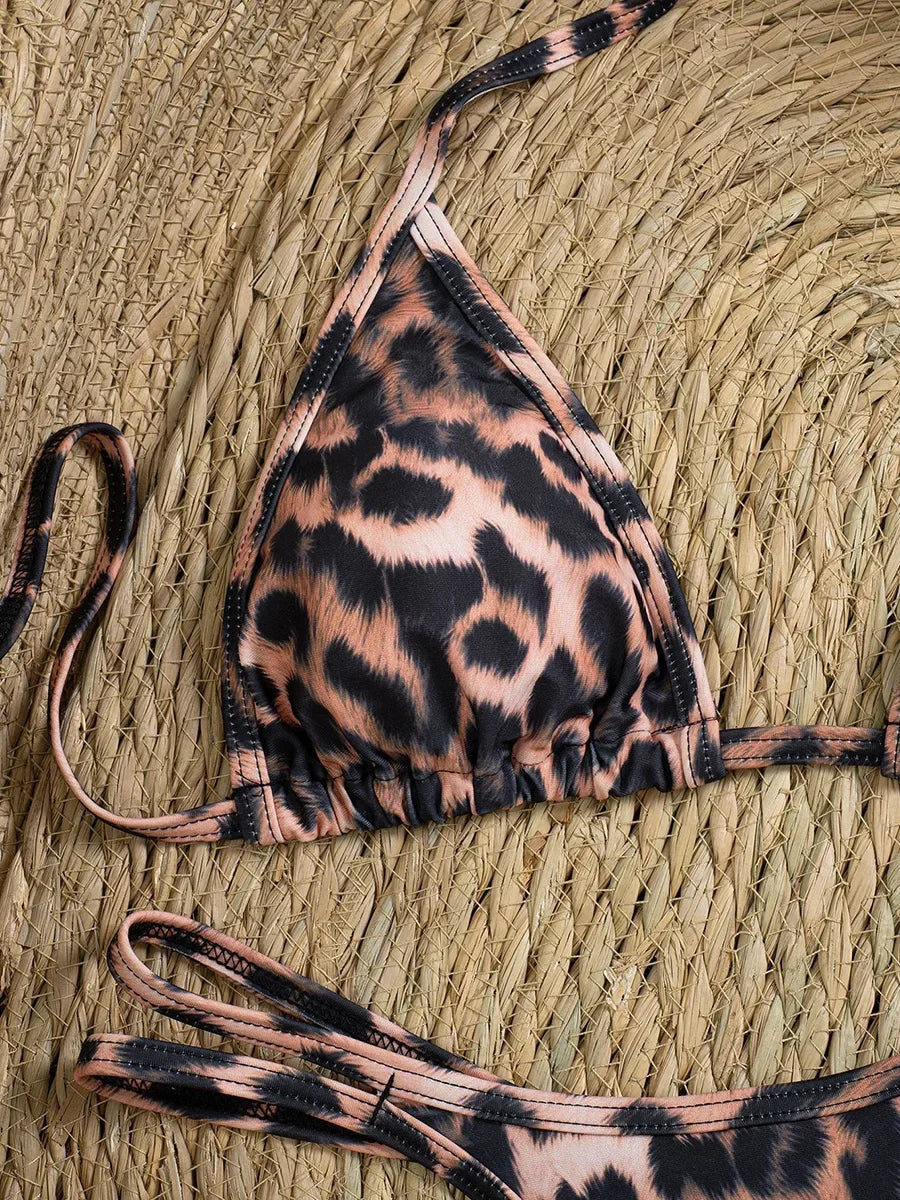2026 Micro G String Diamond Bikini Women Swimsuit Female Triangle Swimwear Two Pieces Bikini Set Halter Bather Bathing Suit Swim