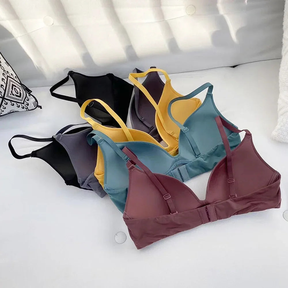 Womens Bra Wireless Gather Lingerie Sexy Bralette Underwear Development Stage Bras BH Tops Size AAA AA A B Cup