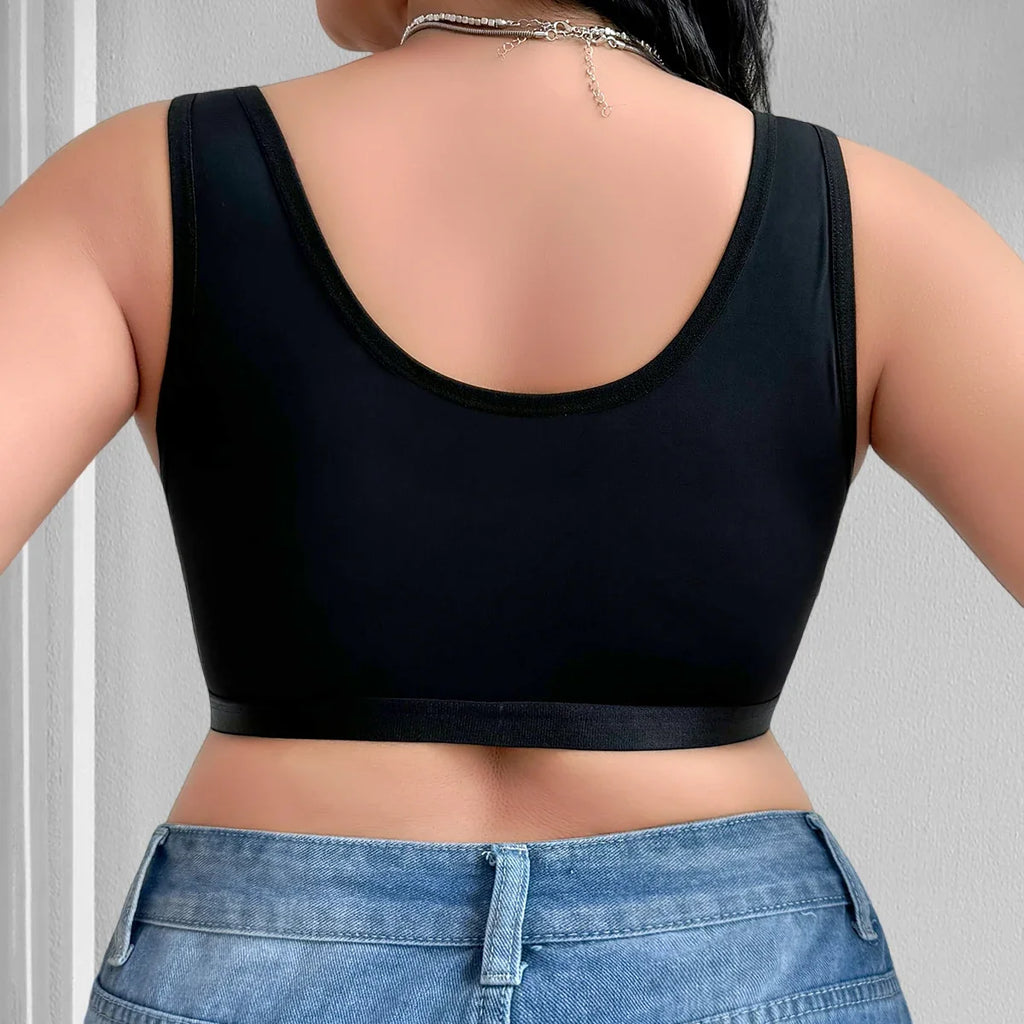 1pcs Plus Size Bras For Women Underwear Seamless Bra Push up Brassiere Lingerie Front Closure Bralette 1XL-4XL Unlined Thin Bras